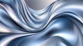 Fluid forms create dynamic patterns in abstract 3D design showcasing soft waves and metallic textures. Generative AI Royalty Free Stock Photo