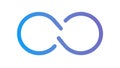 Fluid Gradient Infinity Loop Symbol Icon, vector design Generative AI Royalty Free Stock Photo