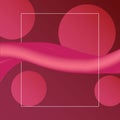 Fluid gradient shapes composition. pink and red abstract. Liquid color background with white frame design Royalty Free Stock Photo