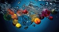 Fluid Harmony: Molecules in Aquatic Suspension