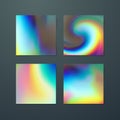 Fluid iridescent multicolored background. Royalty Free Stock Photo