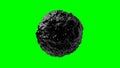Fluid liquid blob, metaball morph. Scatter and flow of glossy liquid deform organic molecule