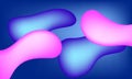 fluid liquid blue and pink abstract background