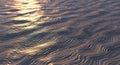Fluid and organic surface resembling rippling sand or water, with wavy patterns Royalty Free Stock Photo