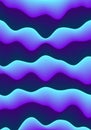 Fluid Pattern Vivid Cyan Violet Gradient Vertical Background