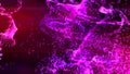 Fluid pink and purple particles flowing beautiful abstract background, Liquid and light with depth of field