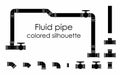 Fluid pipe black fill