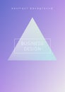 Fluid poster with triangle shapes Royalty Free Stock Photo