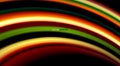 Fluid rainbow colors on black background, vector wave lines and swirls Royalty Free Stock Photo
