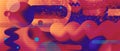 Fluid shapes background with modern hipster elements. Futuristic composition Royalty Free Stock Photo