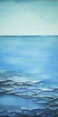 Fluid Simplicity: A Contemplative Ocean Painting