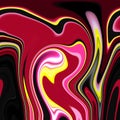 Fluid smoky red shapes, graphics, abstract background Royalty Free Stock Photo