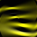 Fluid smoky yellow dark shapes, graphics, abstract background Royalty Free Stock Photo