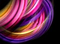 Fluid smooth wave abstract background, flowing glowing color motion concept, trendy abstract layout template for