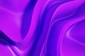 Fluid soft curve shape. Purple smooth liquid waves.