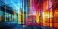 Fluid Symphony: A vibrant dance of abstract forms, where colors intertwine and shapes morph, creating a mesmerizing visual