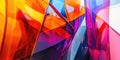 Fluid Symphony: A vibrant dance of abstract forms, where colors intertwine and shapes morph