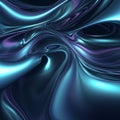 Fluid blue abstract smooth wave texture. Liquid metall Royalty Free Stock Photo