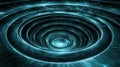 Fluid textures forming glowing rhythmic spirals create serene patterns, evoking sense of calm and tranquility in this mesmerizing