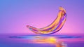 Fluid Twisted Abstract Shape Gradient on Background Royalty Free Stock Photo