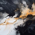 Fluid Washes Of Color: A Captivating Black And White Painting