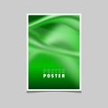 Fluid and wavy blur gradient background for poster banner cover background