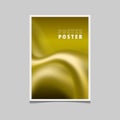 Fluid and wavy blur gradient background for poster banner cover design