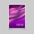 Fluid and wavy blur gradient background for poster banner cover isolated