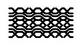 Fluid Wavy Interlocking Line Pattern Vector Art for Organic Designs, vector design Generative AI Royalty Free Stock Photo