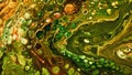 Fluide liquide art acrylic oil paints texture. Backdrop abstract mixing paint effect. Liquid colored acrylic artwork flows