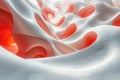 Fluidic Motion: Abstract Minimalist Animation Background in 3D Render, Seamless Looping