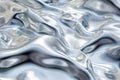 Fluidity metallic silver background, deformed, steel and sparkling