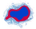 Fluids colorful liquid shapes in motion vector abstract graphic design element, dynamic modern art flowing and changing forms,