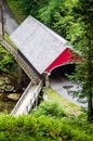 Flume covered bridge Lincoln New Hampshire USA White Mountains Royalty Free Stock Photo