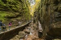 Flume gorge in Franconia Notch State Parke