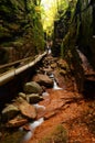 The Flume Gorge, Franconia State Park, New Hampshire Royalty Free Stock Photo