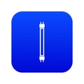 Fluorescence lamp icon digital blue