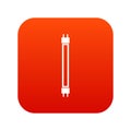 Fluorescence lamp icon digital red