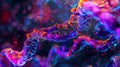 Fluorescence microscopy image capturing the dynamic changes in chromatin density and organization during chromatin