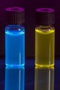 Fluorescence of solutions