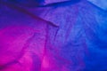 fluorescent background crumpled texture pink blue Royalty Free Stock Photo
