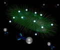 Fluorescent based Quantum Dot Immunoassay Nanosensors on pathogenic bacteria Royalty Free Stock Photo