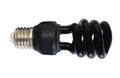 Fluorescent black light bulb Royalty Free Stock Photo