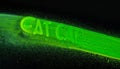 Fluorescent Genetic Marker Highlighting a DNA Sequence Royalty Free Stock Photo