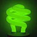 Fluorescent Green Lamp