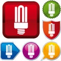 Fluorescent lamp icon