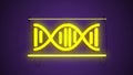 Fluorescent light DNA, scientific concepts and technology, background, DNA structure, molecular fluorescence, molecules