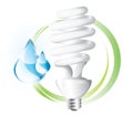 Fluorescent lightbulb Royalty Free Stock Photo