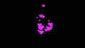 Fluorescent neon love expression heart