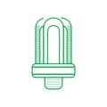 Fluorescentbulb. Vector illustration decorative design Royalty Free Stock Photo